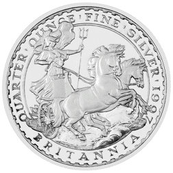 Pre-Owned 1997 UK Britannia 1/4oz Proof Design Silver Coin - VAT Free