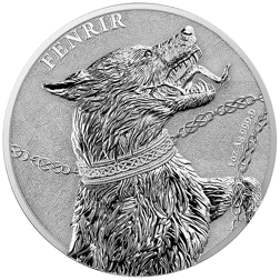 Pre-Owned 2022 Germania Beasts Fenrir 1oz Silver Coin - VAT Free