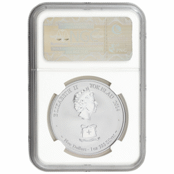 Pre-Owned 2014 Tokelau Year of the Horse 1oz Silver Coin - NGC Graded MS70 - 3785627-162 - VAT Free