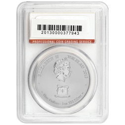 Pre-Owed 2013 Tokelau Year of the Snake 1oz Silver Coin - PCGS Graded MS70 - 517132.70/27462746 - VAT Free