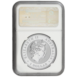Pre-Owned 2014 Australian Kookaburra 1oz Silver Coin - NGC Graded MS69 - 3793132-438 - VAT Free