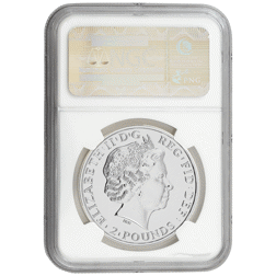 Pre-Owned 2014 UK Lunar Horse 1oz Silver Coin - NGC Graded MS69 - 3854000-280 - VAT Free