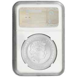 Pre-Owned 2014 Australian Saltwater Crocodile 1oz Silver Coin - NGC Graded MS69 - 3912046-287 - VAT Free