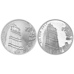 Pre-Owned 2017 UK Chimes of History Big Ben 1oz Frosted Reverse Proof Silver 2-Coin Set - VAT Free