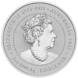 Pre-Owned 2023 Australian Mother and Baby Kangaroo 2oz Silver Coin - VAT Free