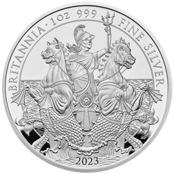 Pre-Owned 2023 UK Britannia 1oz Proof Design Silver Coin - VAT Free