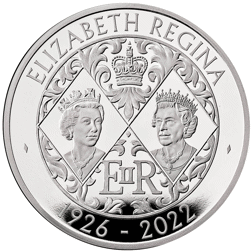Pre-Owned 2022 UK Queen Elizabeth II Memorial £5 Proof Design Silver Coin - VAT Free