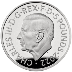 Pre-Owned 2022 UK Queen Elizabeth II Memorial £5 Proof Design Silver Coin - VAT Free