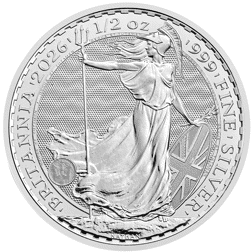 2026 UK Britannia 1/2oz Silver Coin