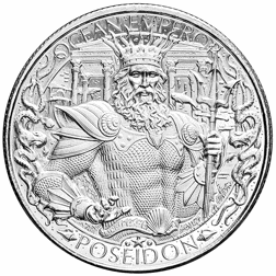 Pre-Owned Mason Mint Mythical Cities Series: Atlantis 1oz Silver Round