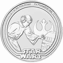 Pre-Owned 2025 Niue Star Wars Princess Leia 1oz Silver Coin - VAT Free