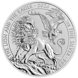 2026 UK The Lion and The Eagle 1oz Silver Coin*