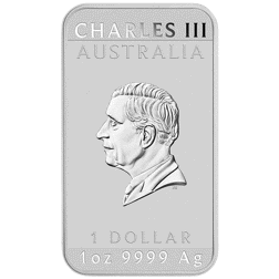 Pre-Owned 2025 Australian Dragon Rectangular 1oz Silver Coin - VAT Free