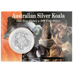 Pre-Owned 1999 Australian Koala 1oz Silver Round - Carded