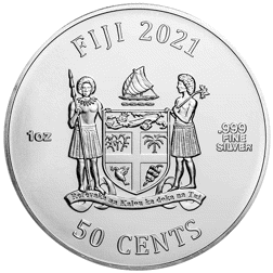 Pre-Owned 2021 Fiji Shrek Christmas 1oz Silver Coin - VAT Free