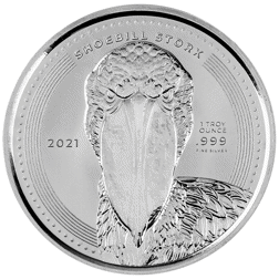 Pre-Owned 2021 Congo Shoebill 1oz Silver Coin - VAT Free