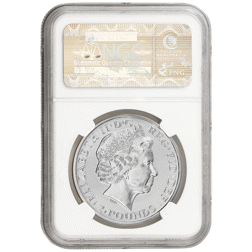 Pre-Owned 2014 UK Britannia 'Mule' 1oz Silver Coin - NGC Graded MS69 - 3863508-052 - VAT Free