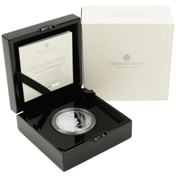Pre-Owned 2021 UK Prince Philip Duke of Edinburgh 2oz Proof Silver Coin - VAT Free