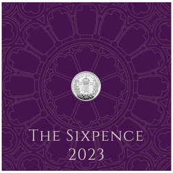 Pre-Owned 2023 UK Sixpence Silver Coin - Carded - VAT Free