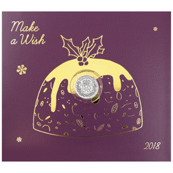 Pre-Owned 2018 UK Christmas Sixpence Silver Coin - Carded - VAT Free