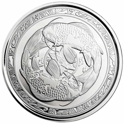 Pre-Owned 2023 Fiji Koi Carp 1oz Silver Coin - VAT Free