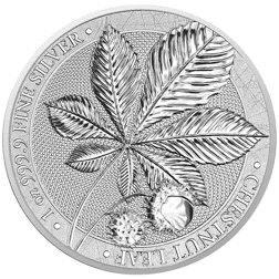 Pre-Owned 2021 Germania Chestnut Leaf 1oz Silver Coin - VAT Free