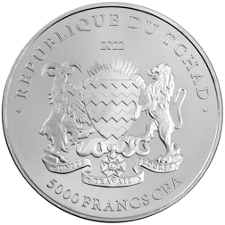 Pre-Owned 2022 Chad Bitcoin 1oz Silver Coin - VAT Free