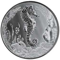 2025 Samoa Zebra Seahorse 1oz Silver Coin