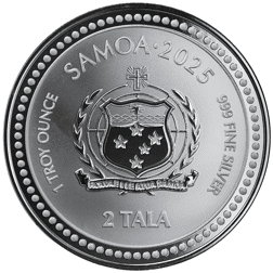 2025 Samoa Zebra Seahorse 1oz Silver Coin