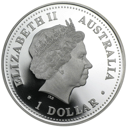 Pre-Owned 2002 Australia Kookaburra 1oz Proof Silver Coin - VAT Free