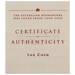 Pre-Owned 2002 Australia Kookaburra 1oz Proof Silver Coin - VAT Free