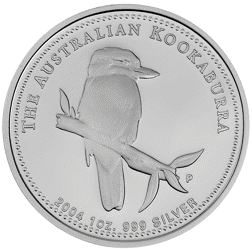 Pre-Owned 2004 Australia Kookaburra 1oz Proof Silver Coin - VAT Free