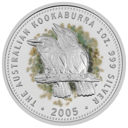 Pre-Owned 2005 Australia Kookaburra 1oz Proof Silver Coin - VAT Free