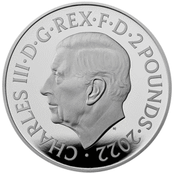 Pre-Owned 2022 UK Queen Elizabeth II Memorial 1oz Proof Design Silver Coin - VAT Free