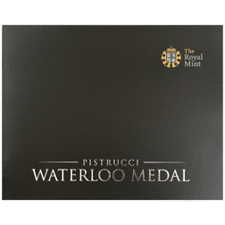 Pre-Owned UK Royal Mint Masterpiece: Waterloo Medal 250g Silver Medal ...