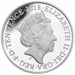 Pre-Owned 2018 UK Bond 10p Proof Silver Coin - VAT Free