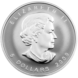 Pre-Owned 2009 Canadian Maple Brandenburg Gate Privy 1oz Silver Coin - VAT Free