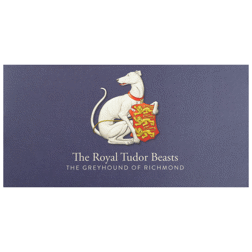 Pre-Owned 2025 UK Tudor Beasts Greyhound of Richmond 1oz Proof Silver 2-Coin Set - VAT Free