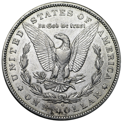 Pre-Owned USA 1897 Morgan Dollar New Orleans Silver Coin - VAT Free