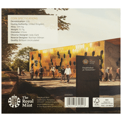 Pre-Owned 2016 UK Welsh Dragon £20 Fine Silver Coin - Carded - VAT Free