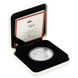 Pre-Owned 2022 St Helena The Queen's Virtues: Courage 1oz Proof Silver Coin - VAT Free