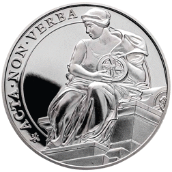 Pre-Owned 2022 St Helena The Queen's Virtues: Constancy 1oz Proof Silver Coin - VAT Free