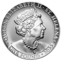 Pre-Owned 2022 St Helena The Queen's Virtues: Charity 1oz Proof Silver Coin - VAT Free