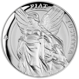 Pre-Owned 2022 St Helena The Queen's Virtues: Justice 1oz Proof Silver Coin - VAT Free