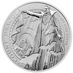 Pre-Owned 2025 UK Count Dracula 1oz Silver Coin - VAT Free