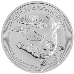 Pre-Owned 2021 Australian Platypus 1.5oz Silver Coin - VAT Free