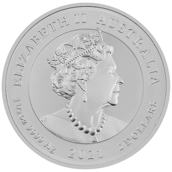 Pre-Owned 2021 Australian Platypus 1.5oz Silver Coin - VAT Free