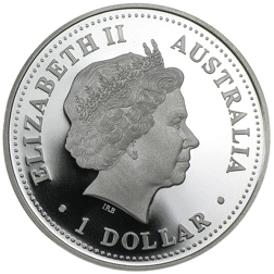 Pre-Owned 2002 Australian Kookaburra 1oz Proof Design Silver Coin - VAT Free