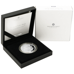 Pre-Owned 2024 UK Tudor Beasts Tudor Dragon 1oz Proof Silver Coin - VAT Free