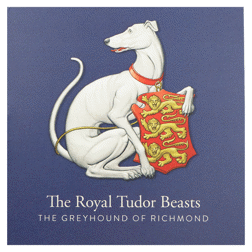 Pre-Owned 2025 UK Tudor Beasts Greyhound of Richmond 1oz Proof Silver Coin - VAT Free